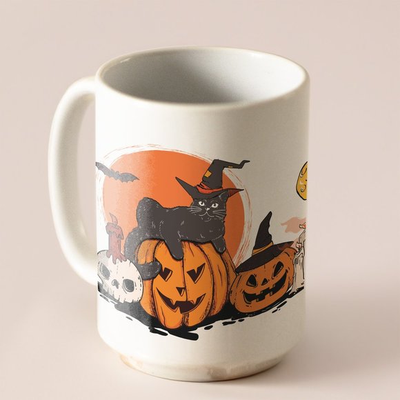 Halloween Be Spooky Coffee Mug. Halloween Coffee Cup. 15oz Ceramic Mug. - Picture 5 of 5